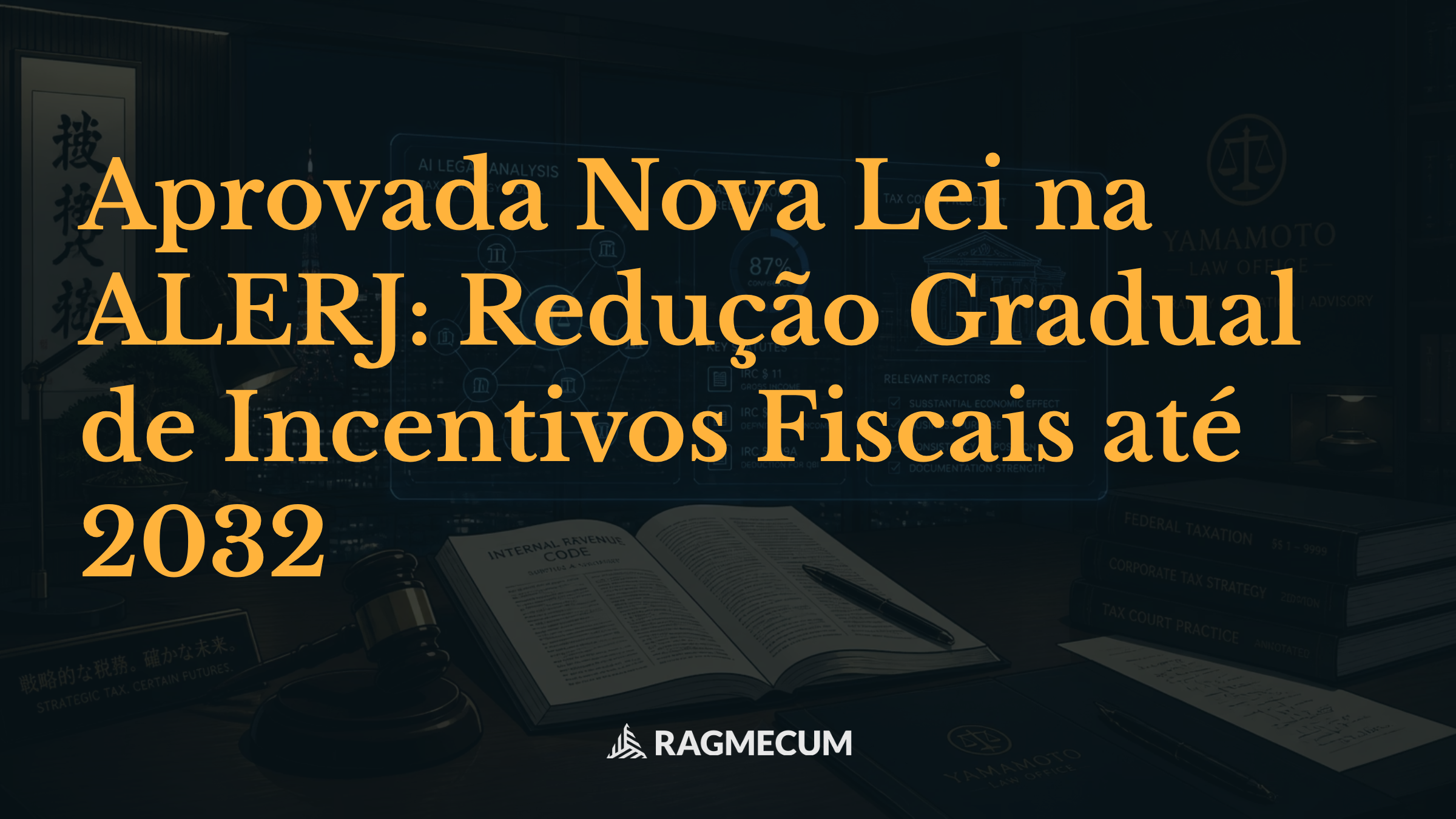 Aprovada Nova Lei na ALERJ: Redução Gradual de Incentivos Fiscais até 2032