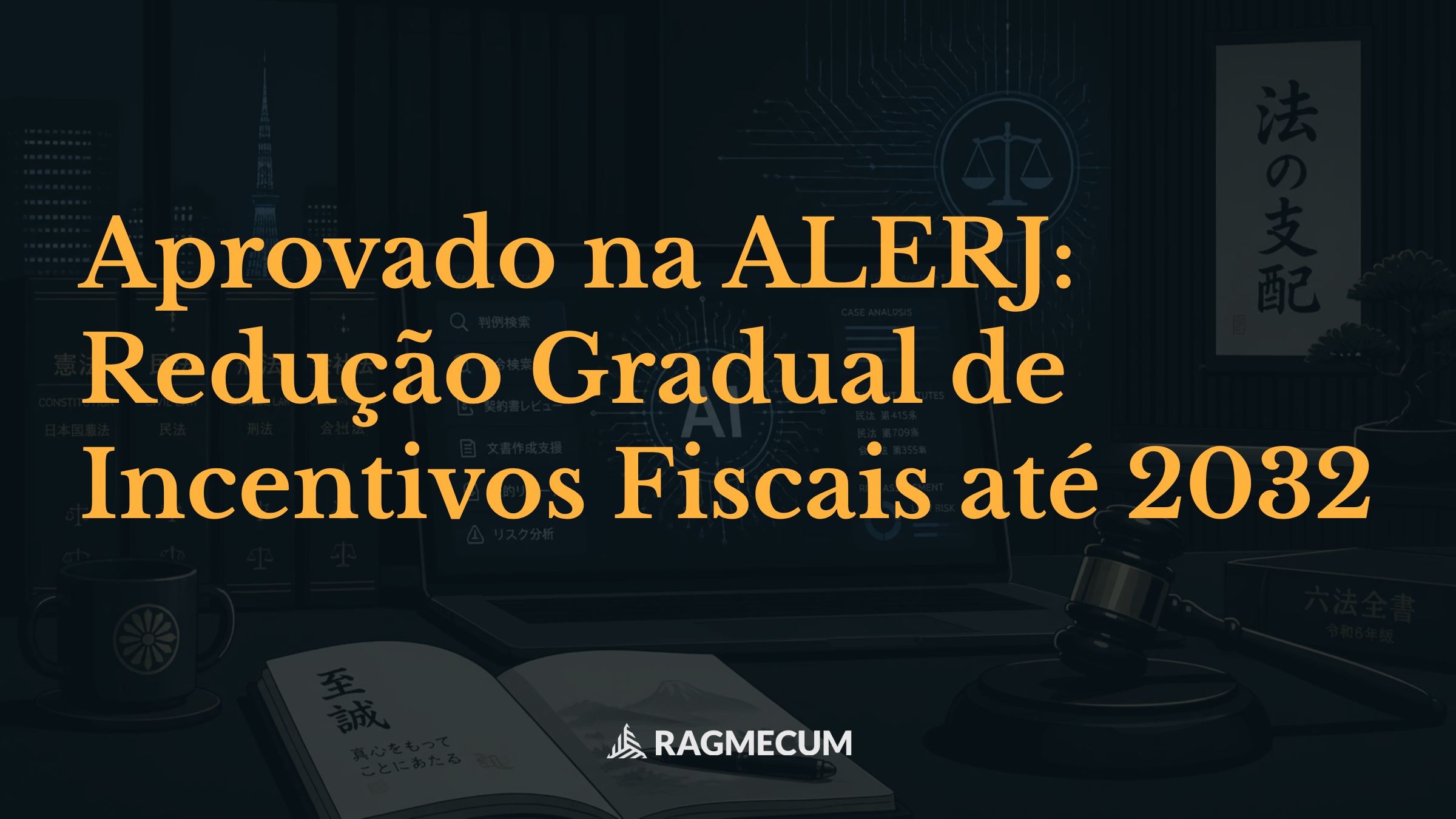 Aprovado na ALERJ: Redução Gradual de Incentivos Fiscais até 2032