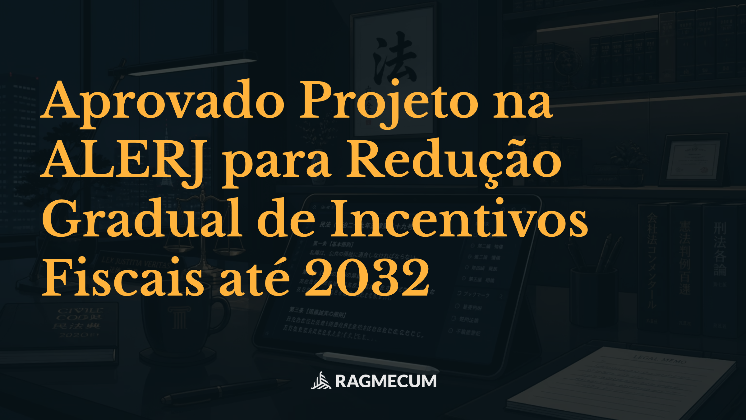 Aprovado Projeto na ALERJ para Redução Gradual de Incentivos Fiscais até 2032