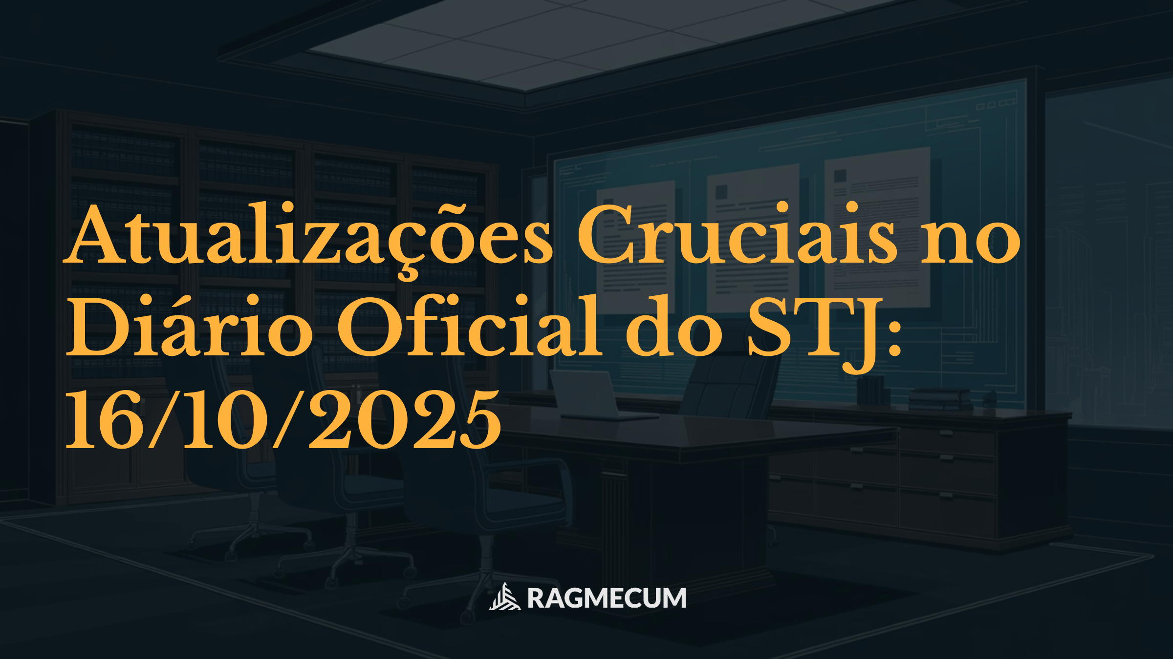 Atualizações Cruciais no Diário Oficial do STJ: 16/10/2025