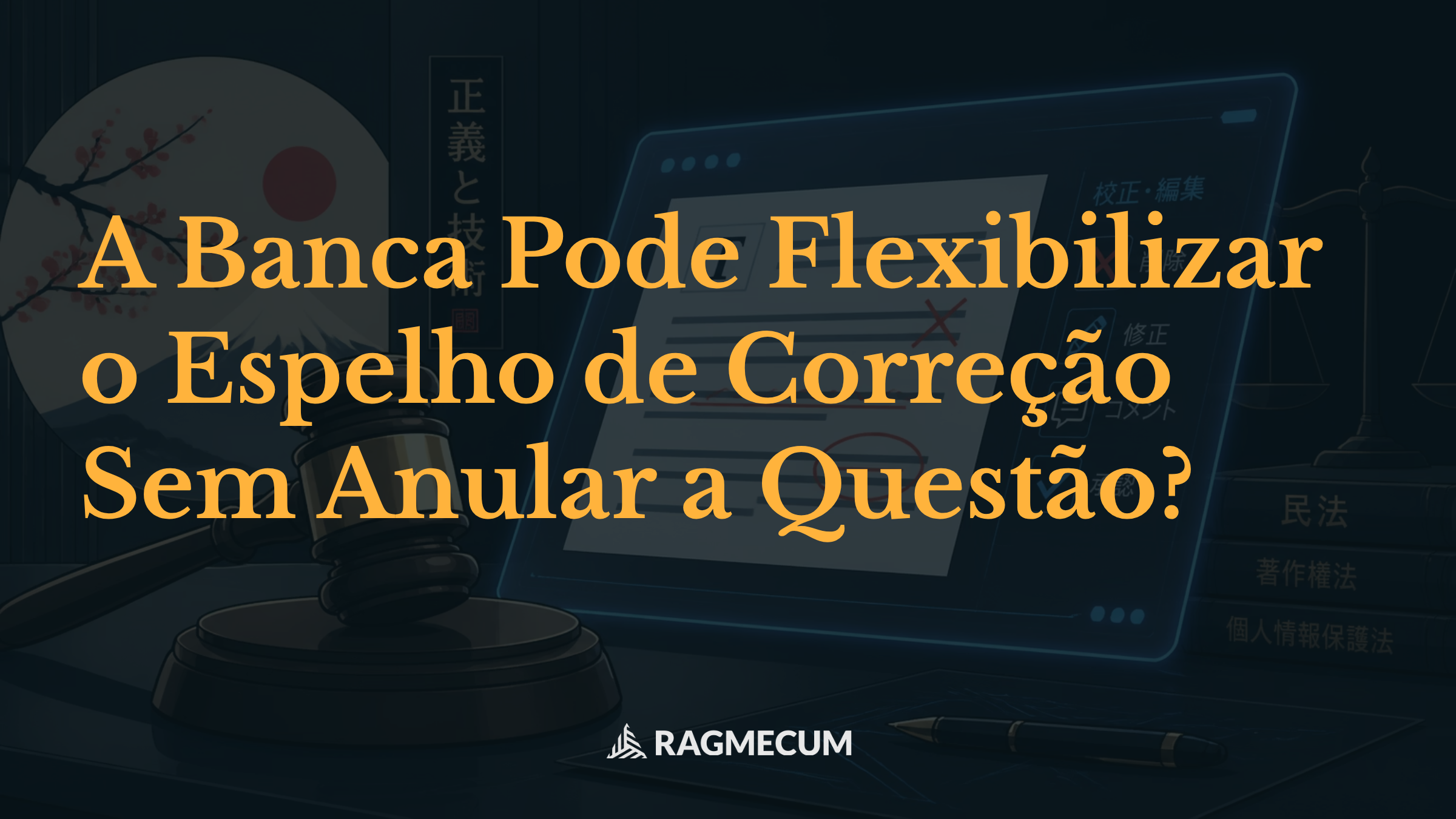 A Banca Pode Flexibilizar o Espelho de Correção Sem Anular a Questão?