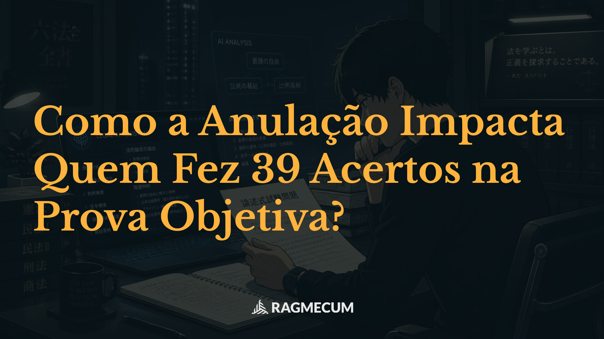 Como a Anulação Impacta Quem Fez 39 Acertos na Prova Objetiva?