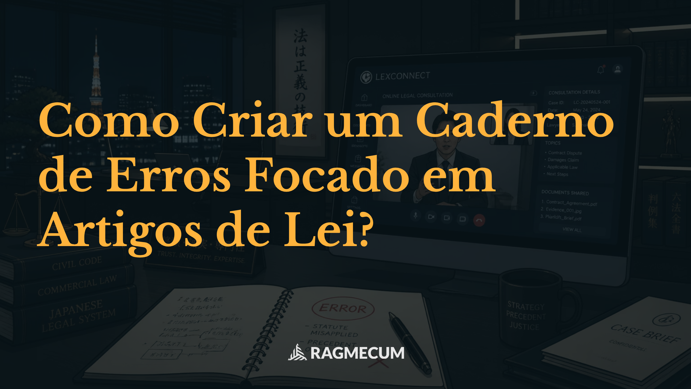 Como Criar um Caderno de Erros Focado em Artigos de Lei?