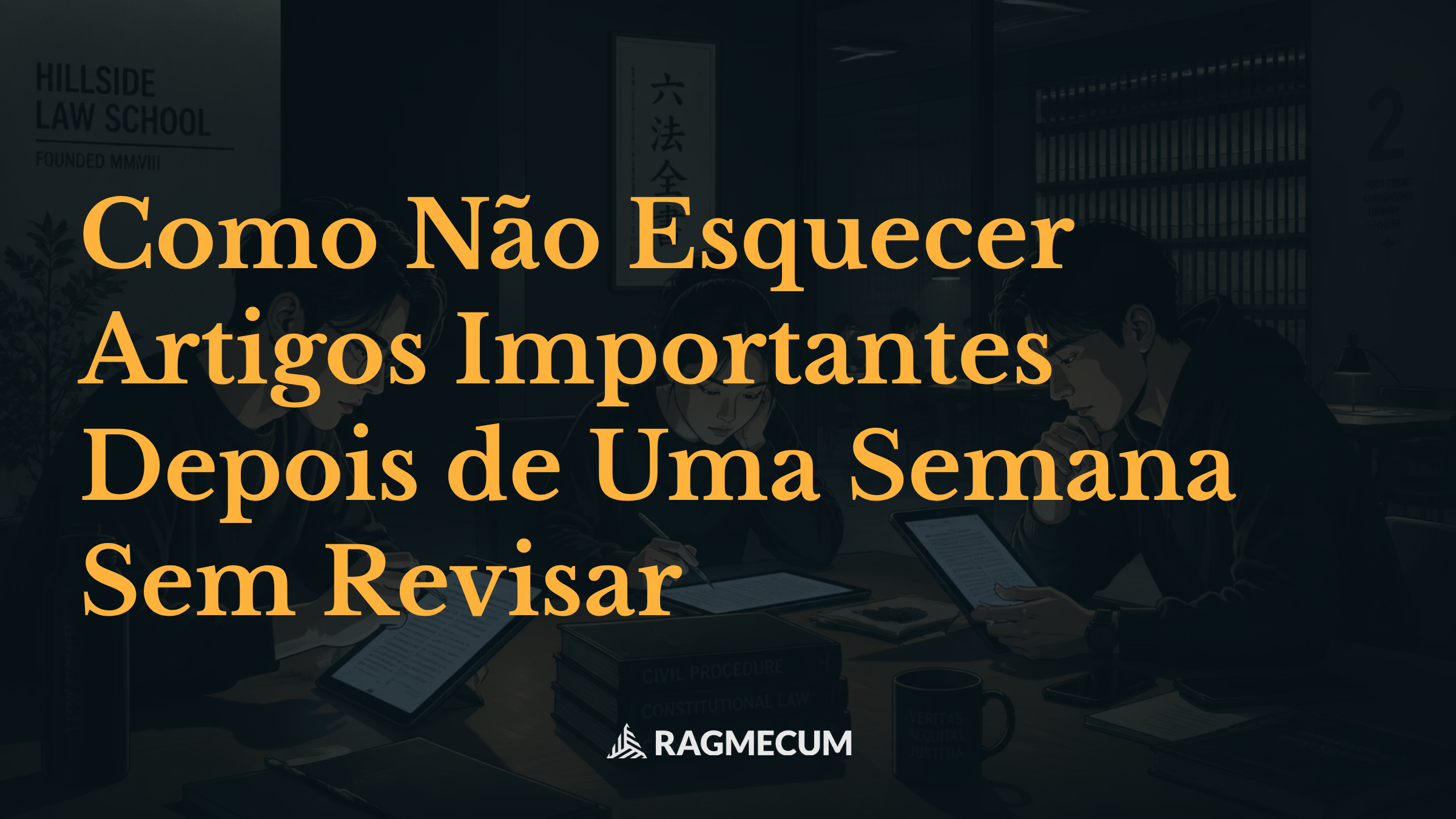 Como Não Esquecer Artigos Importantes Depois de Uma Semana Sem Revisar