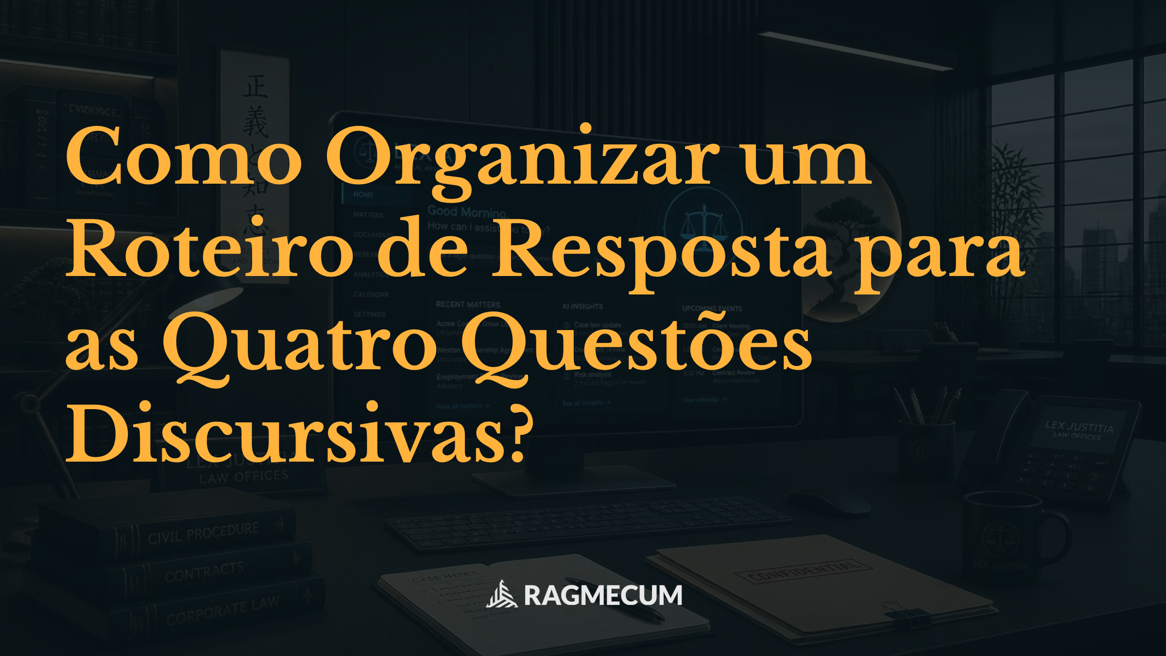 Como Organizar um Roteiro de Resposta para as Quatro Questões Discursivas?