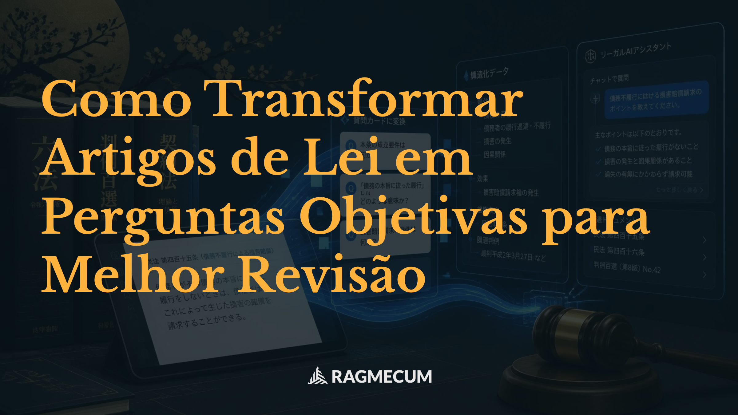 Como Transformar Artigos de Lei em Perguntas Objetivas para Melhor Revisão