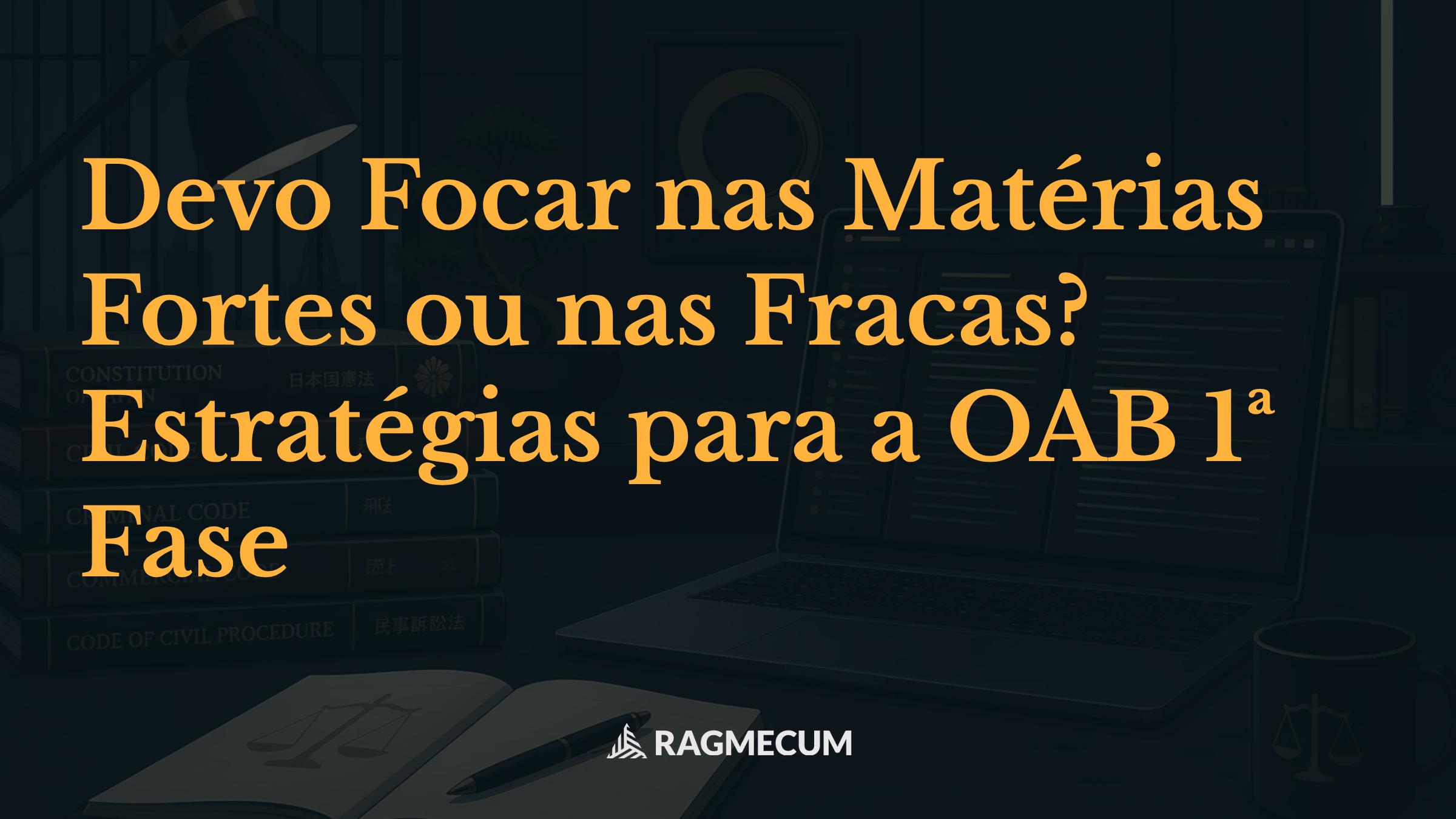 Devo Focar nas Matérias Fortes ou nas Fracas? Estratégias para a OAB 1ª Fase