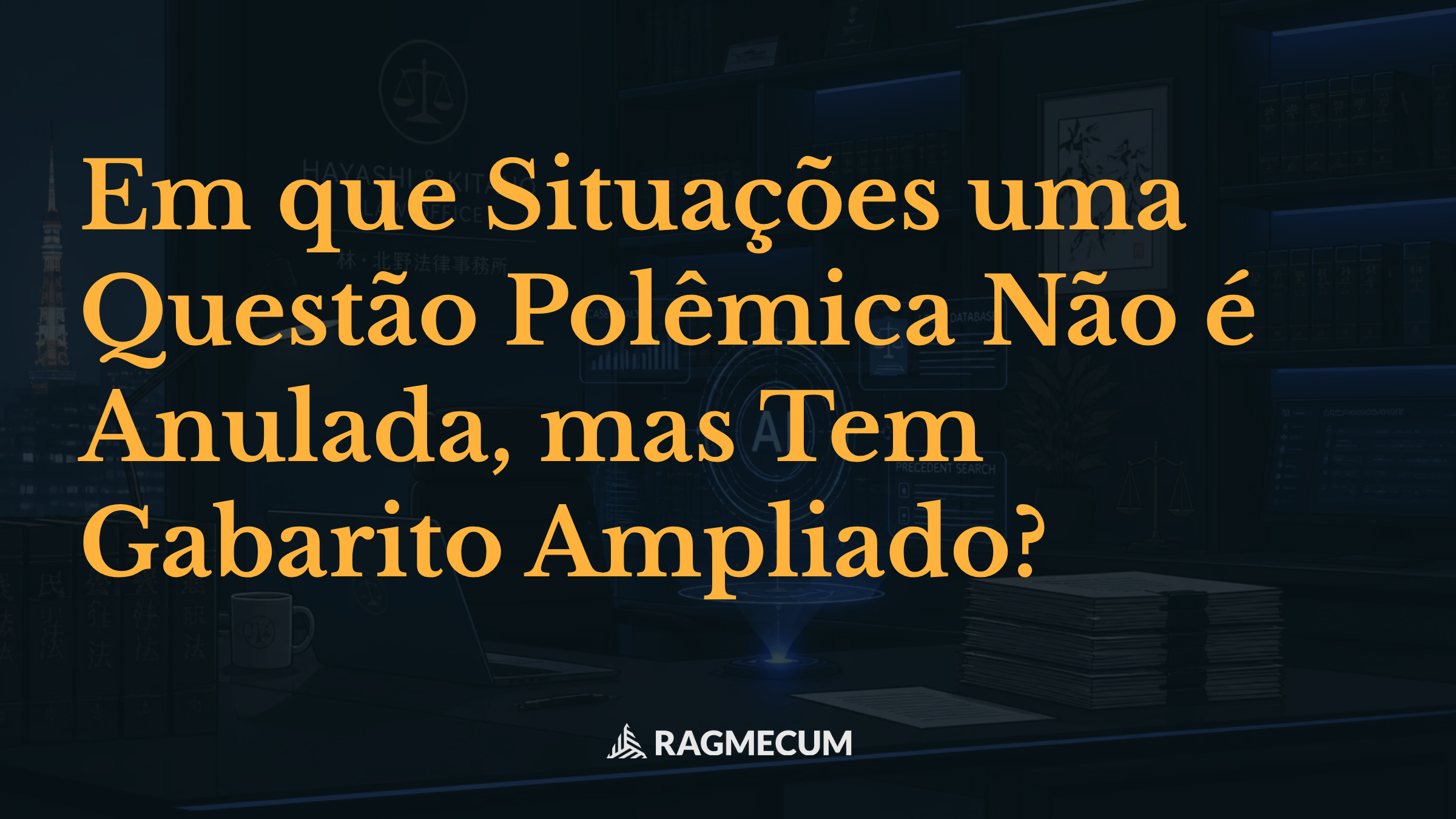 Em que Situações uma Questão Polêmica Não é Anulada, mas Tem Gabarito Ampliado?