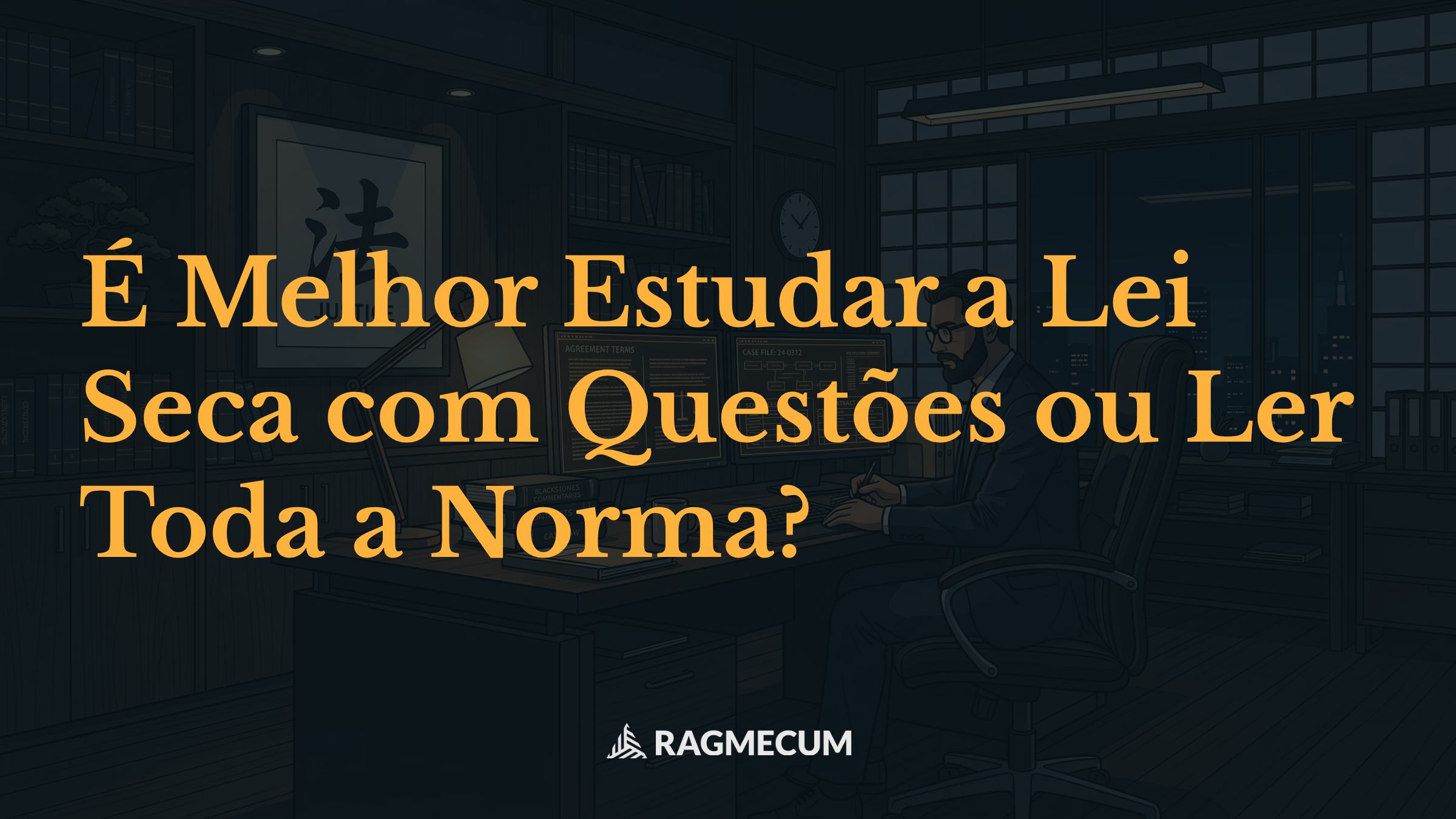 É Melhor Estudar a Lei Seca com Questões ou Ler Toda a Norma?