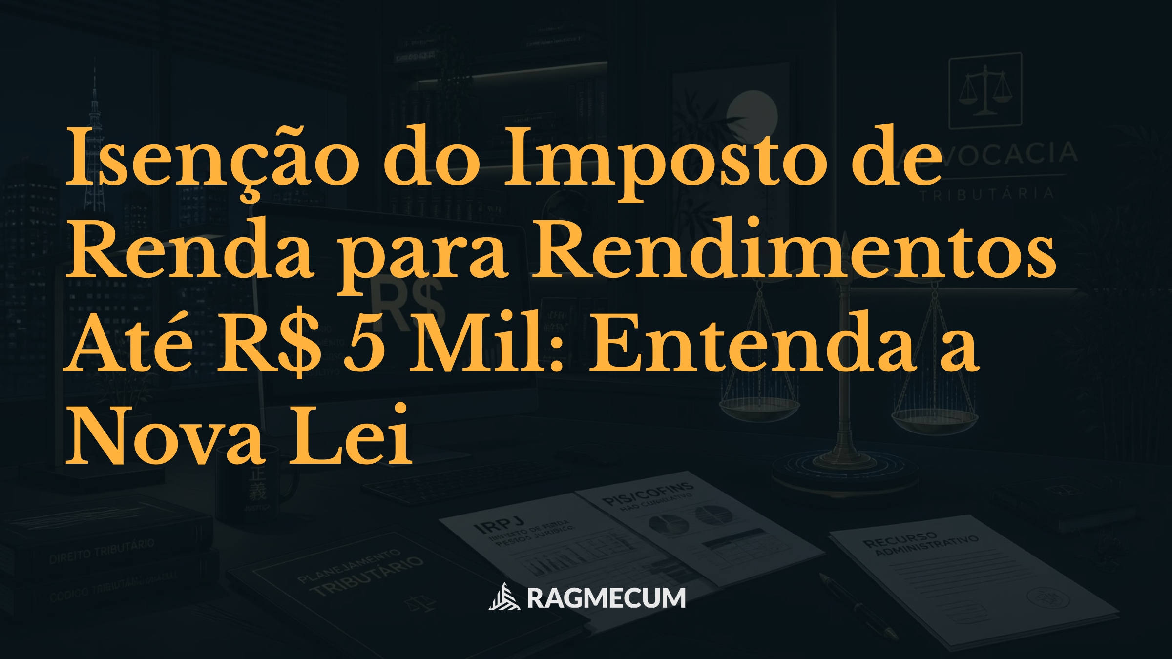 Isenção do Imposto de Renda para Rendimentos Até R$ 5 Mil: Entenda a Nova Lei