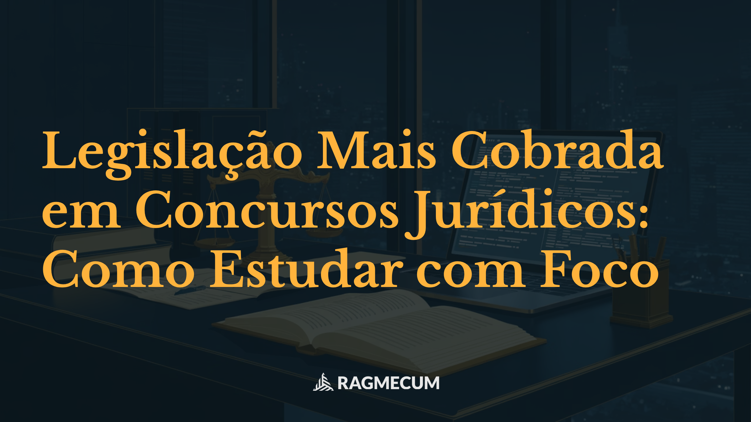 Legislação Mais Cobrada em Concursos Jurídicos: Como Estudar com Foco