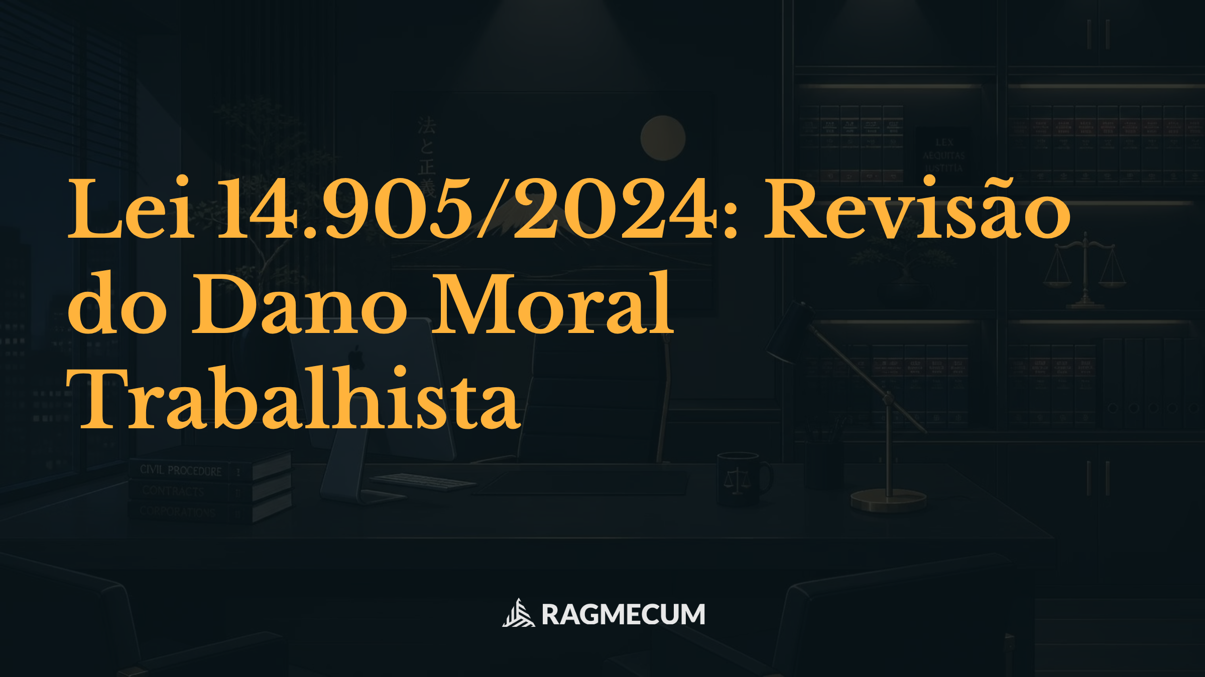 Lei 14.905/2024: Revisão do Dano Moral Trabalhista