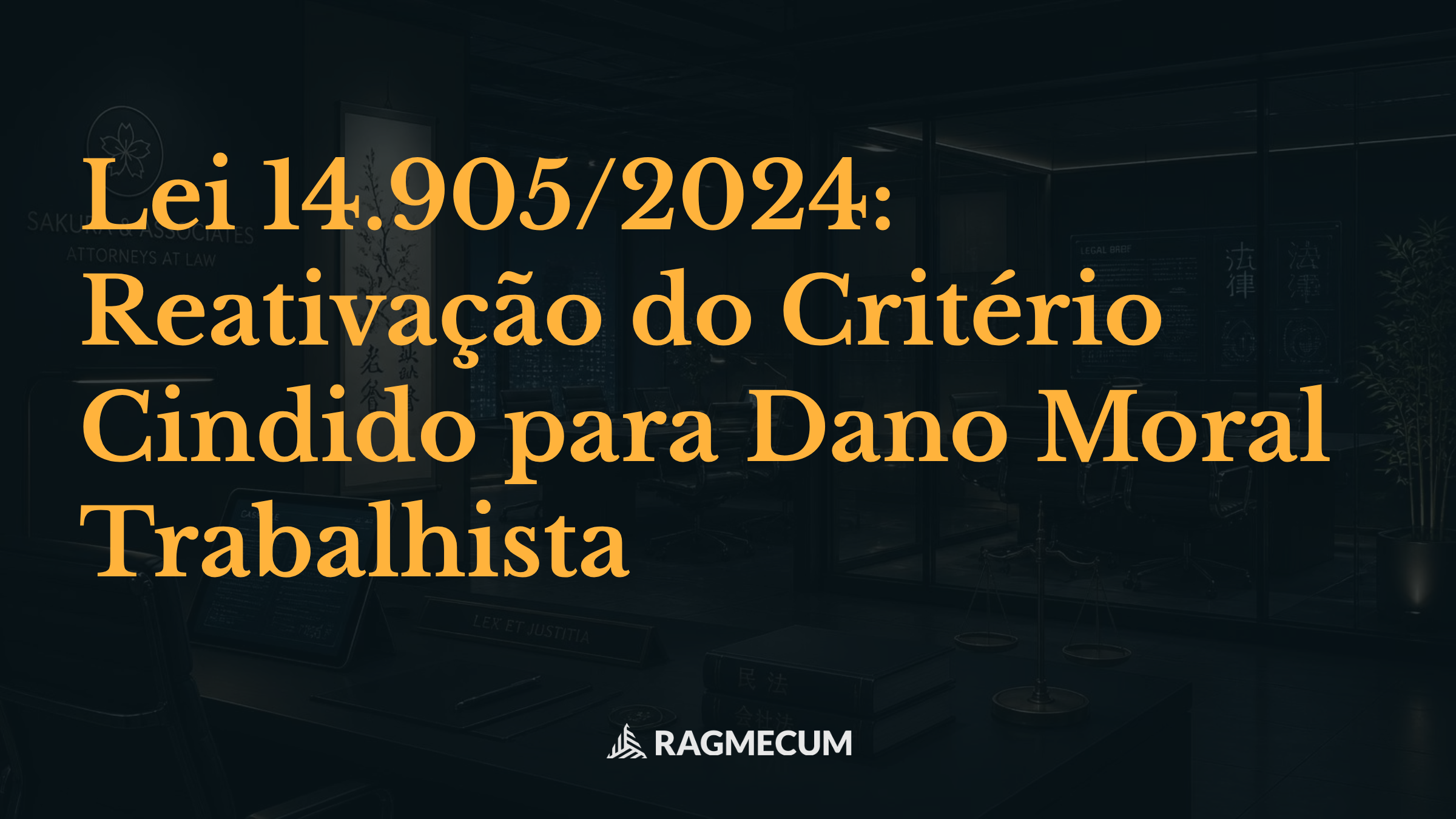Lei 14.905/2024: Reativação do Critério Cindido para Dano Moral Trabalhista