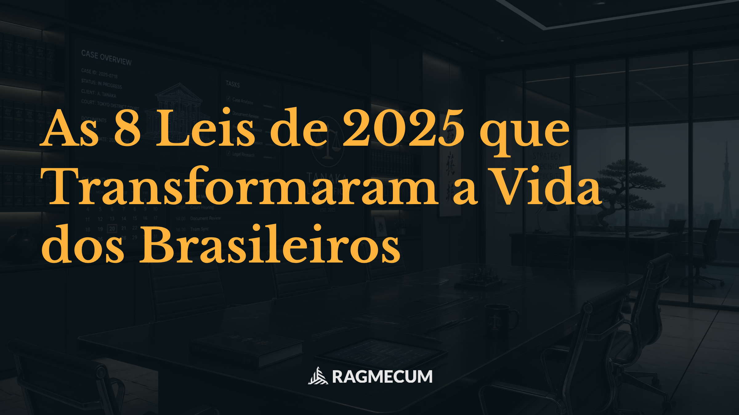 As 8 Leis de 2025 que Transformaram a Vida dos Brasileiros