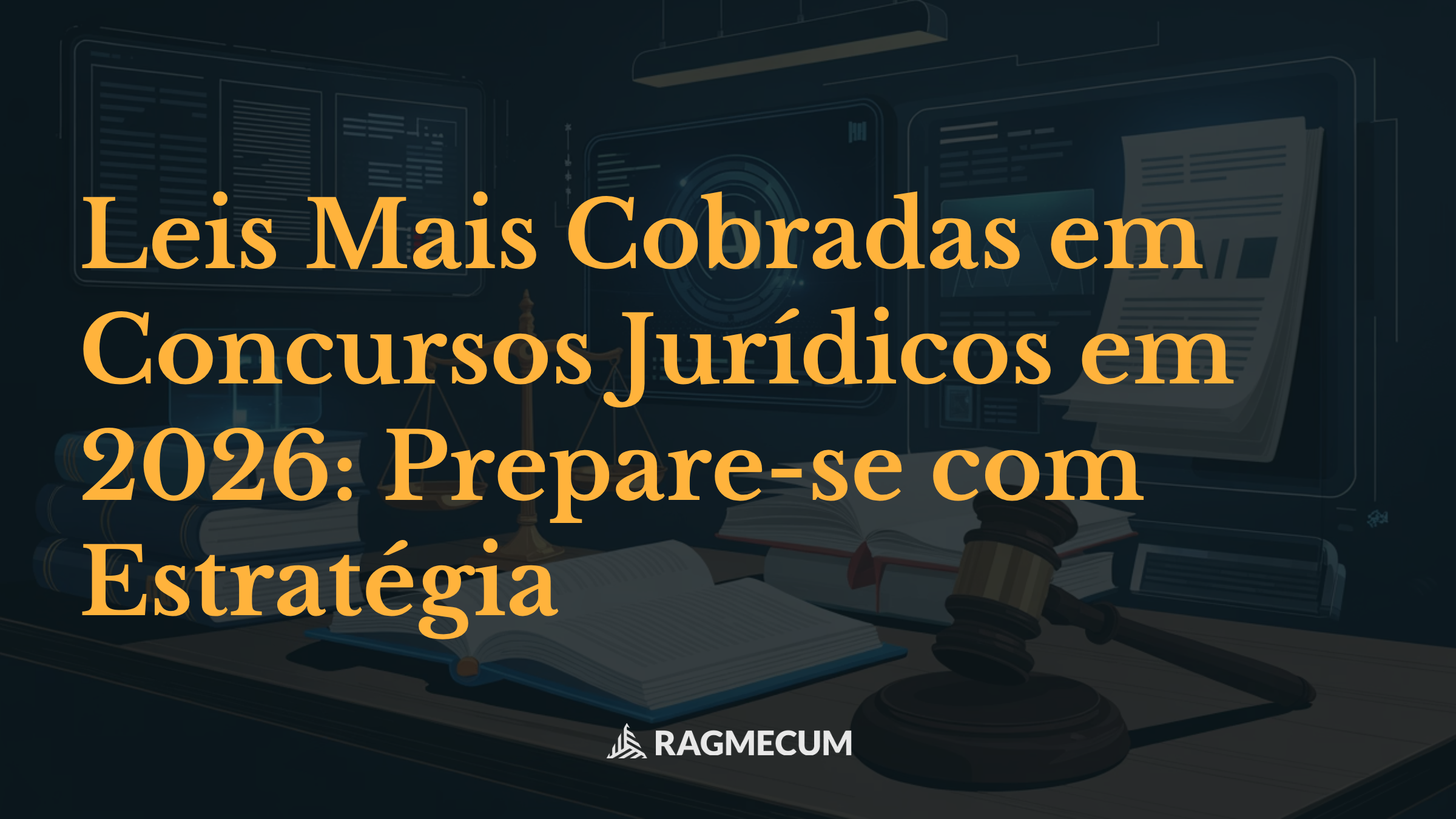 Leis Mais Cobradas em Concursos Jurídicos em 2026: Prepare-se com Estratégia
