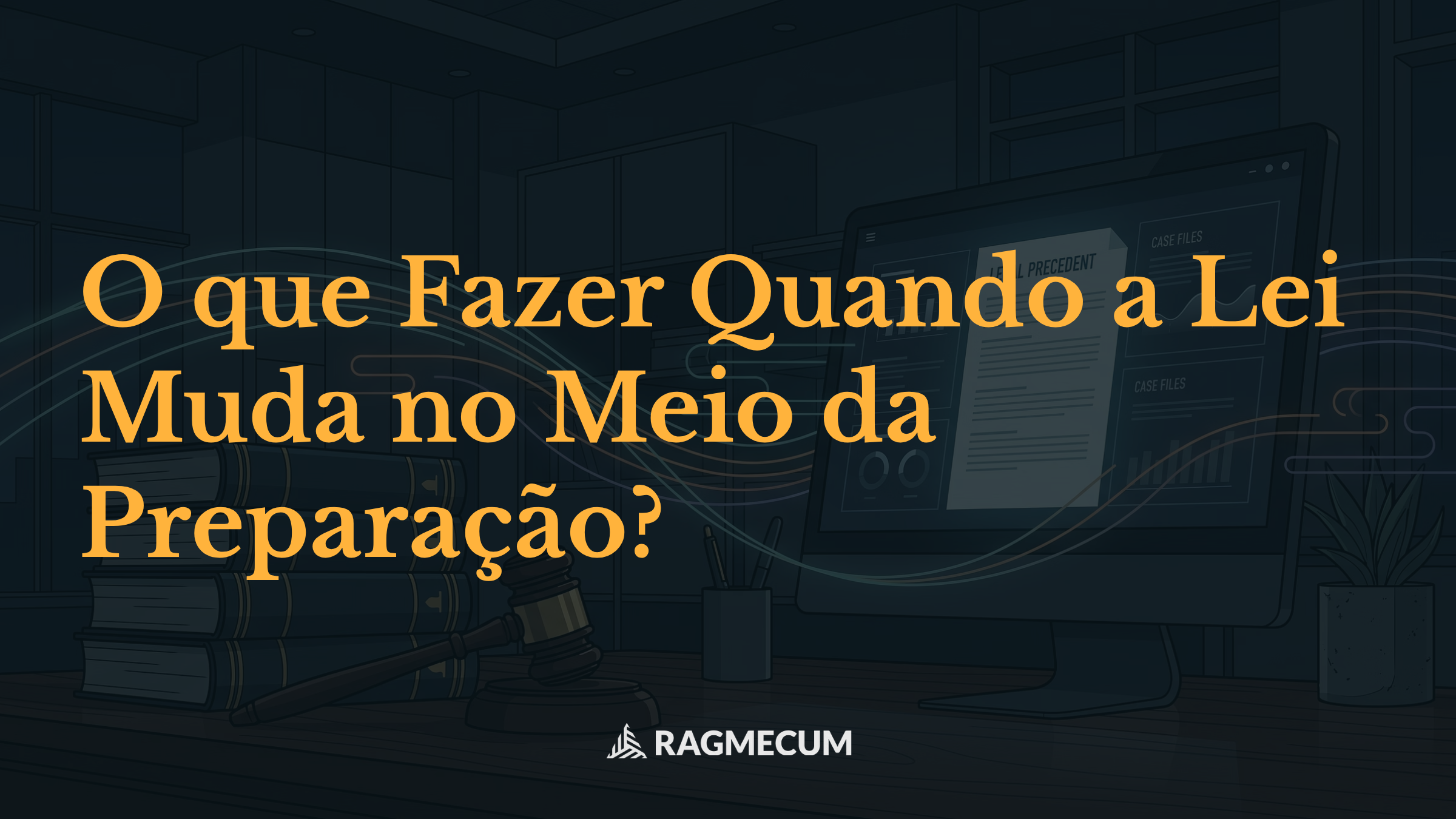 O que Fazer Quando a Lei Muda no Meio da Preparação?