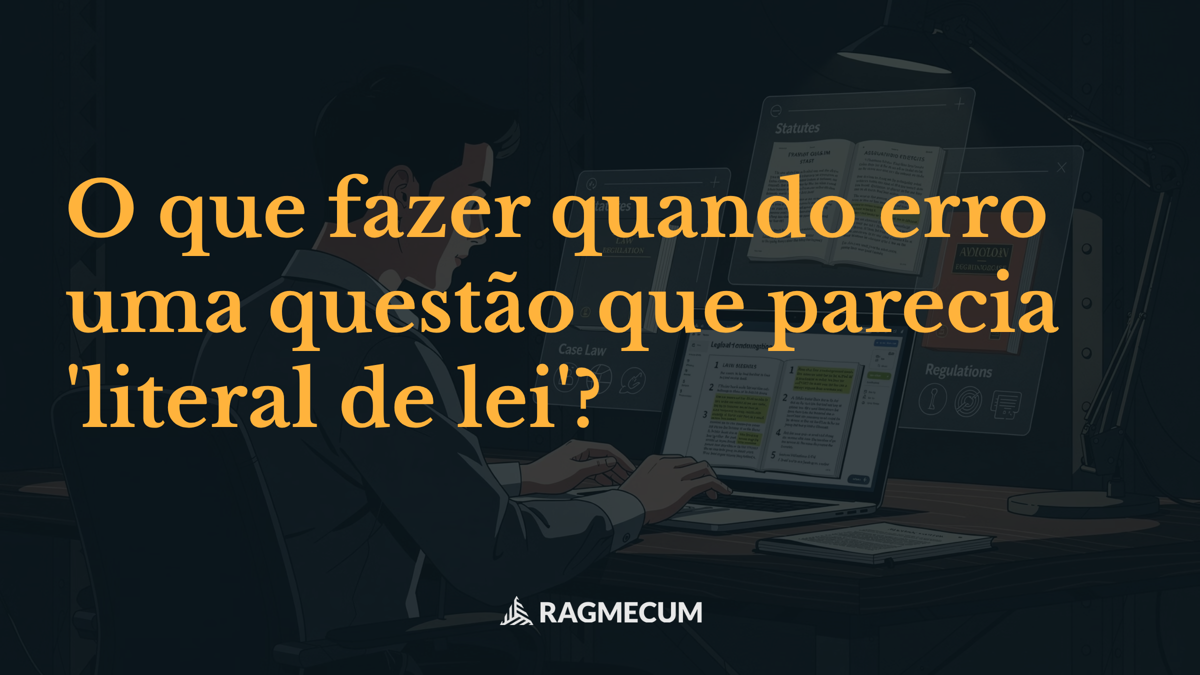 O que fazer quando erro uma questão que parecia 'literal de lei'?