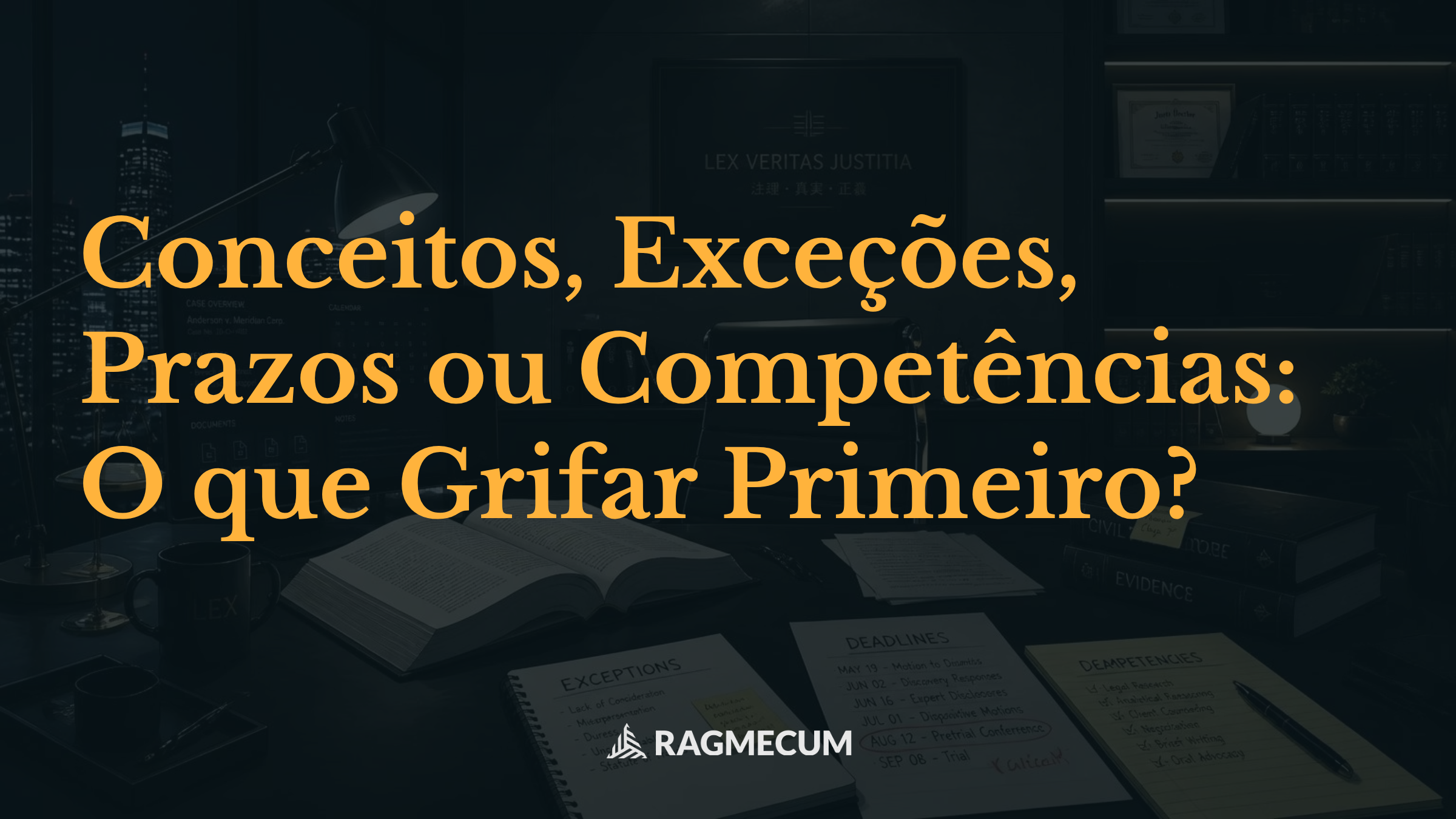 Conceitos, Exceções, Prazos ou Competências: O que Grifar Primeiro?