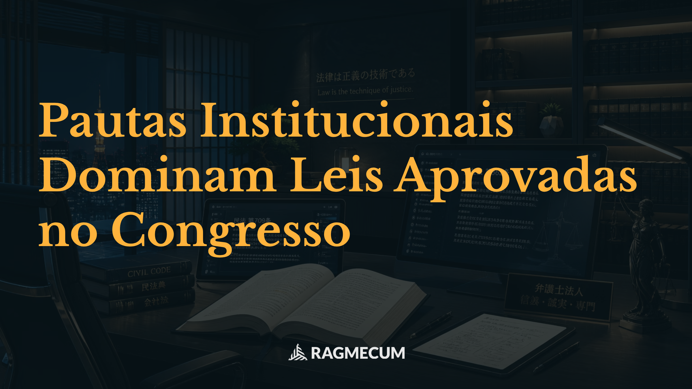 Pautas Institucionais Dominam Leis Aprovadas no Congresso