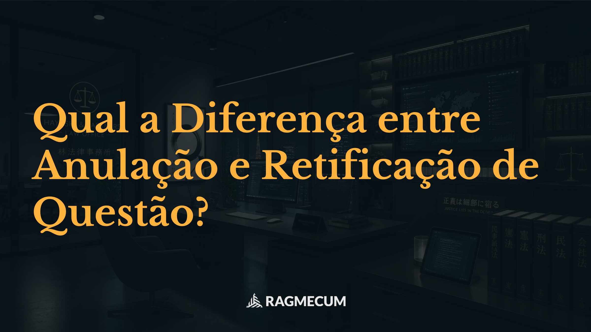 Qual a Diferença entre Anulação e Retificação de Questão?